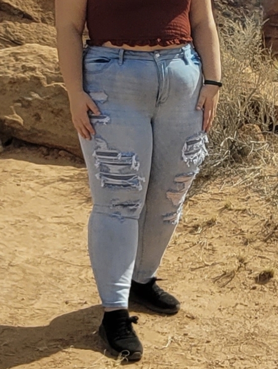 Rue21 Denim - Rue21 Size 20 Distressed Light Wash Denim Jeans